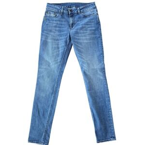 CHEVIGNON Women Jeans Blue Wash Slim Fit Cotton Blend Size 8